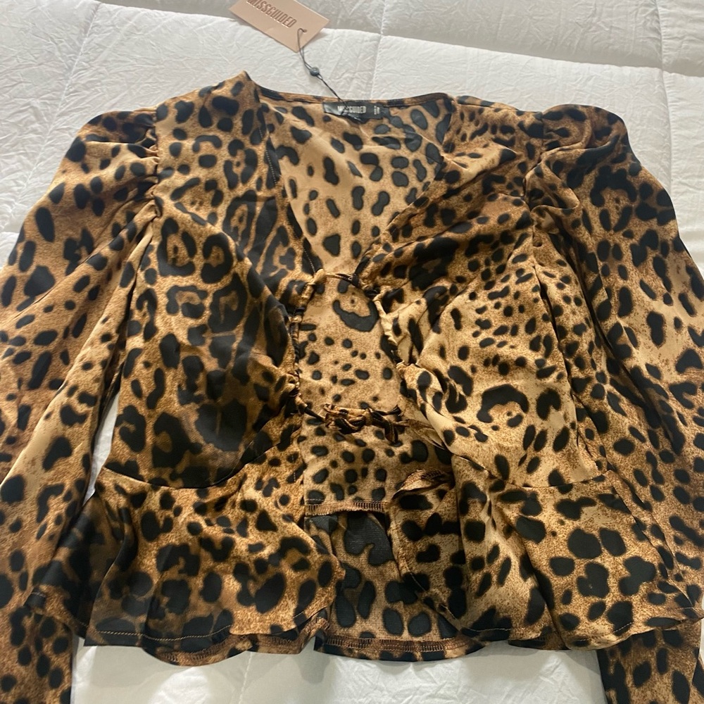 Cheetah blouse from misguided.